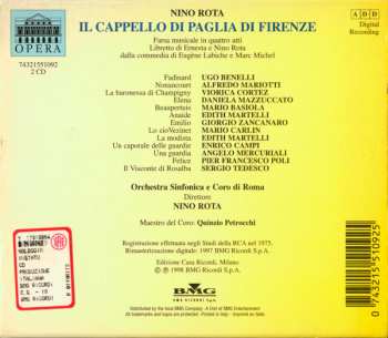 2CD/Coffret Nino Rota: Il Cappello Di Paglia Di Firenze