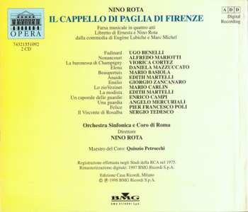 2CD/Coffret Nino Rota: Il Cappello Di Paglia Di Firenze