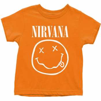 Merch Nirvana: Les enfants Toddler T-shirt White Smiley 