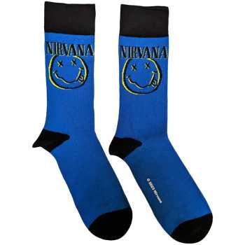 Merch Nirvana: Chaussettes à la cheville Inverse Happy Face