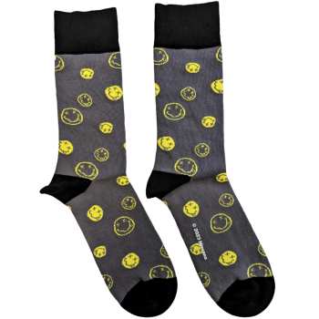 Merch Nirvana: Chaussettes à la cheville Mixed Happy Faces