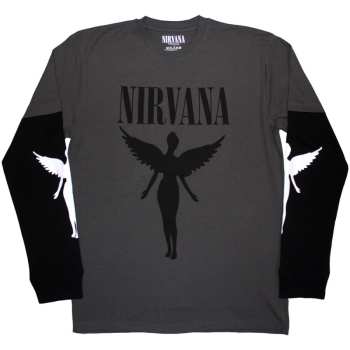 Merch Nirvana: Layered Long Sleeve T-shirt In Utero Mono
