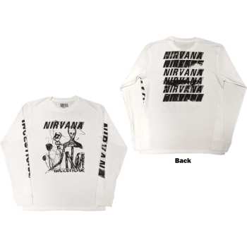 Marchandises Nirvana: Nirvana Unisex Long Sleeve T-shirt: Incesticide (back & Sleeve Print) (small) S