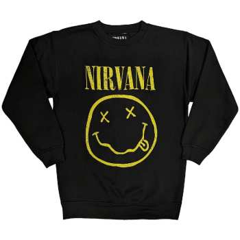 Marchandises Nirvana: Nirvana Unisex Sweatshirt: Yellow Happy Face (small) S