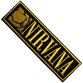 Merch Nirvana: Décoration Logo Nirvana & Happy Face Bordered Small