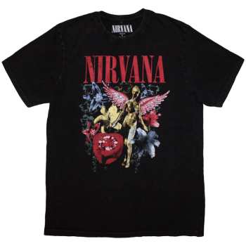 Merch Nirvana: Stone Wash T-shirt In Utero Vintage Collage