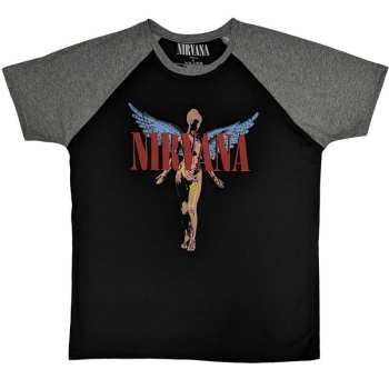 Marchandises Nirvana: Nirvana Unisex Raglan T-shirt: Angelic (small) S
