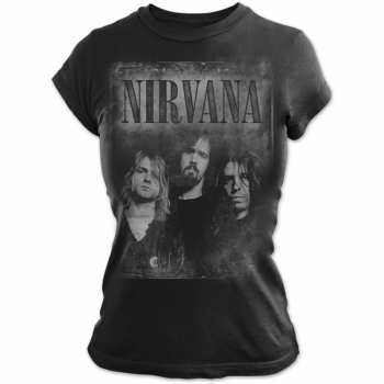 Merch Nirvana: T-shirt Femmes Faded Faces