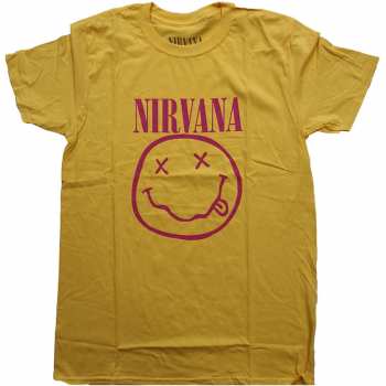 Merch Nirvana: T-shirt Pink Smiley 