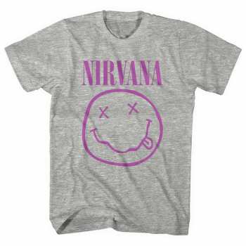 Marchandises Nirvana: Tričko Purple Smiley S