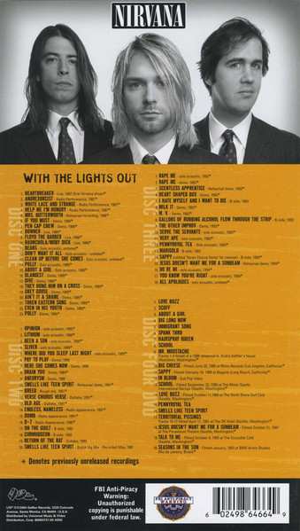 3CD/DVD/Coffret Nirvana: With The Lights Out