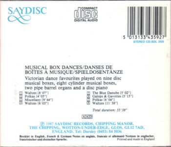 CD No Artist: Musical Box Dances: Victorian Dance Favourites
