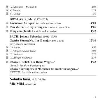 CD Nobuko Imai: Antiquities