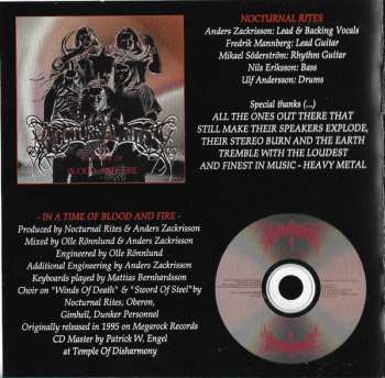 CD Nocturnal Rites: In A Time Of Blood And Fire