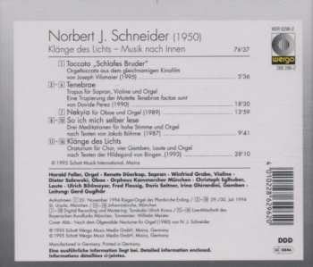 CD Norbert J. Schneider: Klänge Des Lichts - Musik Nach Innen