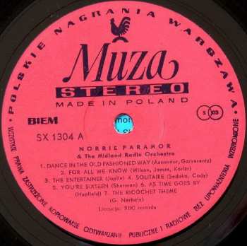 LP Norrie Paramor: Norrie Paramor & The Midland Radio Orchestra