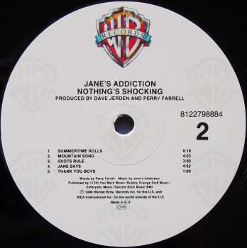 LP Jane's Addiction: Nothing's Shocking
