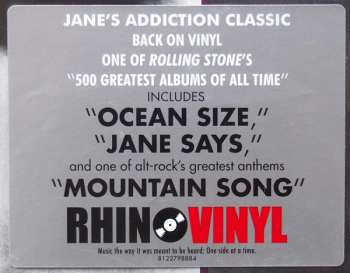 LP Jane's Addiction: Nothing's Shocking