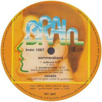 LP Novalis: Sommerabend