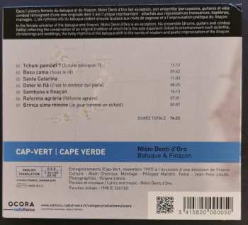 CD Ntóni Denti D'Oro: Cap-Vert: Batuque & Finaçon = Cape Verde: Batuque & Finaçon