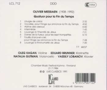 CD Olivier Messiaen: Quatuor Pour La Fin Du Temps 