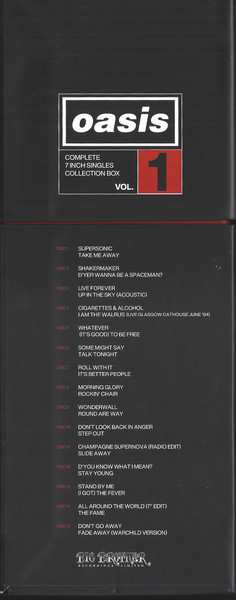 15SP/Coffret Oasis: Complete 7 Inch Singles Collection Box Vol. 1 LTD