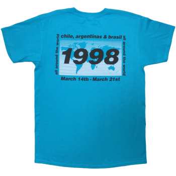 Marchandises Oasis: Oasis Unisex T-shirt: 1998 World Tour - South America (blue) (back Print) (small) S