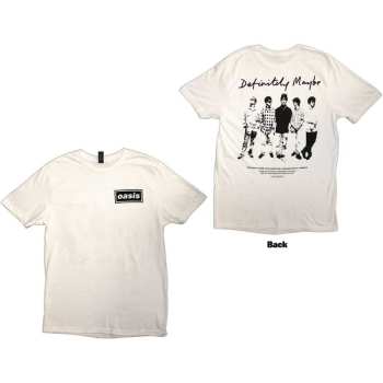 Marchandises Oasis: Oasis Unisex T-shirt: Definitely Maybe Promo (back Print) (small) S