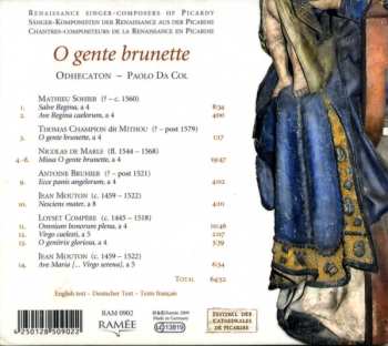 CD Odhecaton: O Gente Brunette
