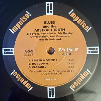 LP Oliver Nelson: The Blues And The Abstract Truth