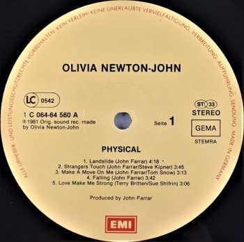 LP Olivia Newton-John: Physical
