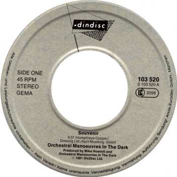 SP Orchestral Manoeuvres In The Dark: Souvenir