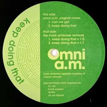 Album Omni A.M.: Keep Doing That