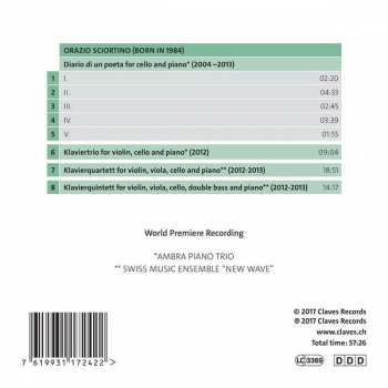 CD Orazio Sciortino: Chamber Music For Piano And Strings