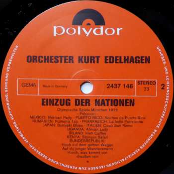 2LP/Coffret Orchester Kurt Edelhagen: Einzug Der Nationen