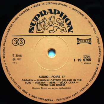 LP Gustav Brom Orchestra: Audio-Foire '77