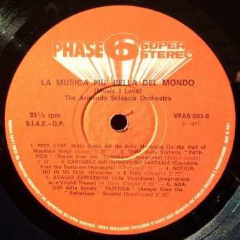 LP Armando Sciascia Orchestra: La Musica Più Bella Del Mondo