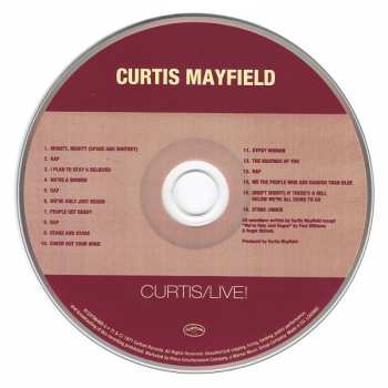 5CD/Coffret Curtis Mayfield: Original Album Series