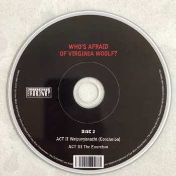 2CD Original Broadway Cast Of "Who's Afraid Of Virginia Woolf?": Who's Afraid Of Virginia Woolf?