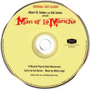 CD Ray Middleton: Man Of La Mancha (Original Cast Album)