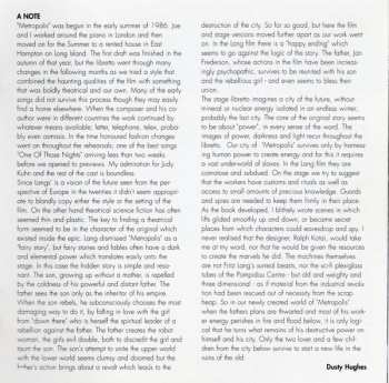 2CD "Metropolis" Original London Cast: Metropolis