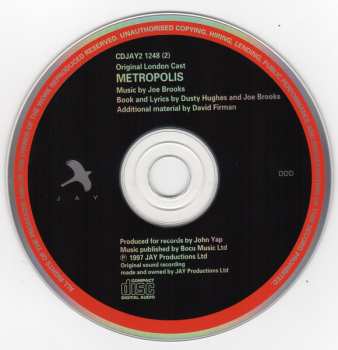 2CD "Metropolis" Original London Cast: Metropolis