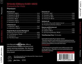 CD Orlando Gibbons: Consorts For Viols
