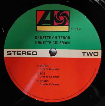 LP Ornette Coleman: Ornette On Tenor