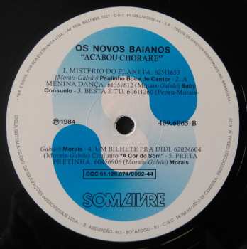 LP Os Novos Baianos: Acabou Chorare