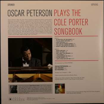 LP Oscar Peterson: Oscar Peterson Plays The Cole Porter Songbook DLX | LTD