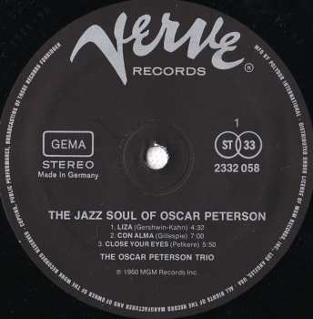 LP Oscar Peterson: The Jazz Soul Of Oscar Peterson