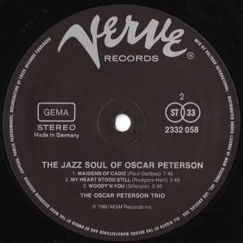 LP Oscar Peterson: The Jazz Soul Of Oscar Peterson
