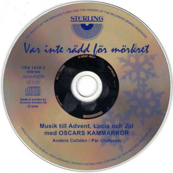 CD Oscars Kammarkör: Var Inte Rädd För Mörkret
