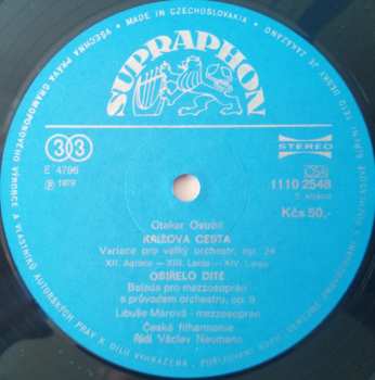 LP The Czech Philharmonic Orchestra: Křížová Cesta, Osiřelo Dítě